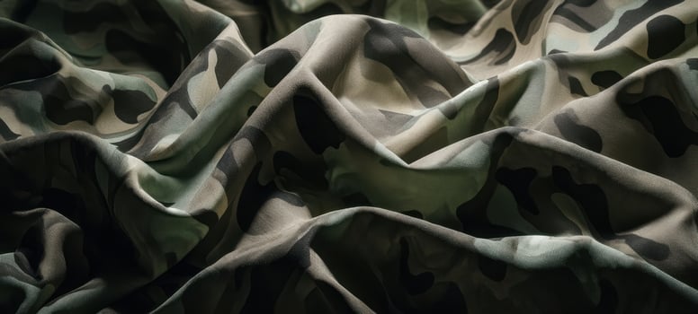 The intricate texture of camouflage fabric showcasing depth and elegance photo