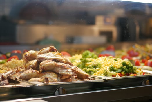 Delicious array of grilled chicken and fresh vegetables photo