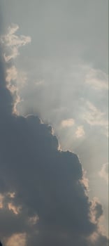 Sun Rays Through Dramatic Clouds Atmospheric Sky Background in High Resolution photo