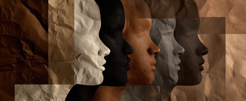 The Diverse Faces of Humanity Represented in Artistic Silhouettes photo