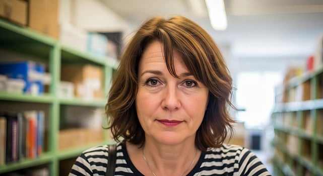 Middle-Aged Woman Shopping in Store photo