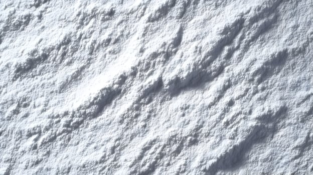 Abstract white surface exhibiting rough texture with shadows creating a dynamic and serene visual experience photo