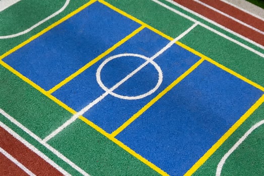 Sample artificial coating for a sports ground photo