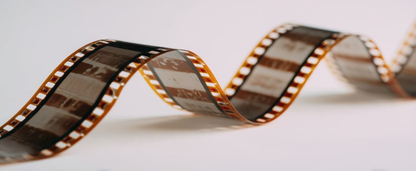 The flowing filmstrip showcasing vintage photography and cinematic nostalgia. photo