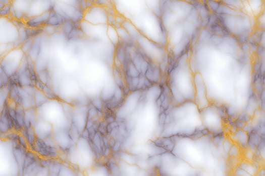 Abstract gold and white marble texture with veins photo