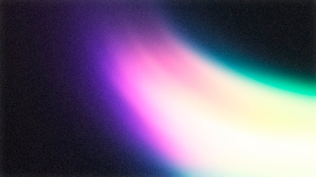 Light leak creating abstract colorful gradient on black background photo