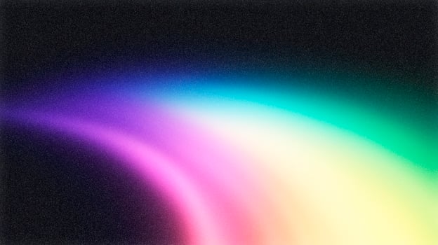 Colorful light trails creating a vibrant abstract background on dark canvas photo
