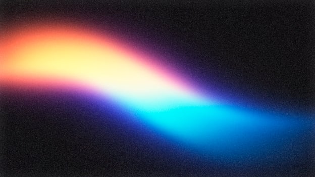 Colorful light streak blending on dark textured background photo