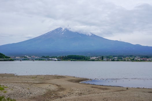 Mount Fuji from Lake Kawaguchiko photo