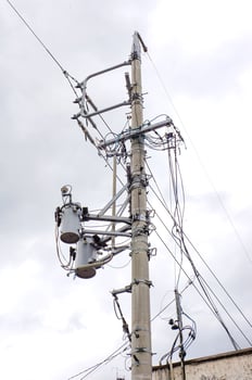 The Electrical Pole with Sky Background photo