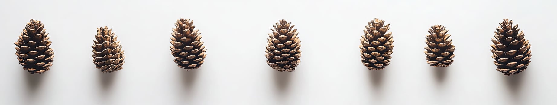 Pine Cones in a Row photo