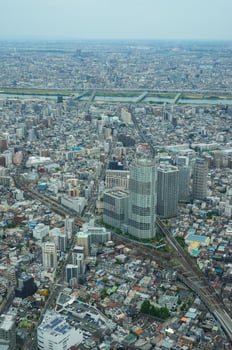 Vibrant Metropolis from Above Tokyoskytree in Japan photo