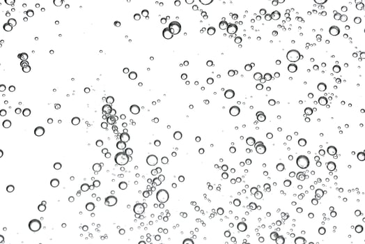 The texture of a cosmetic gel with bubbles in close-up. photo