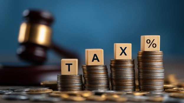 Economic Tax Rates With Court Processes and Legal Decisions In Trade. International Economic Export Import Tax and Tax Rates and Legal Processes. photo