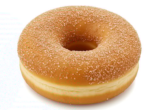 A donut with a hole in it photo