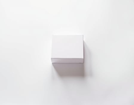White box on white background photo