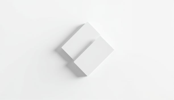 A white cube with a diamond shape on it photo