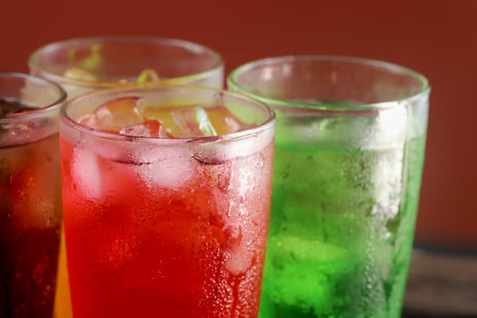 Carbonated water in glass fizzy and refreshing every drop photo