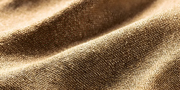 Closeup Brown Fabric Texture Detailed Linen Burlap Background photo