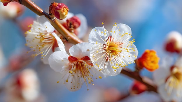 Vibrant close up flower photo with glowing color and textures
