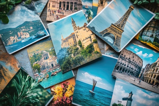 Travel photography showing european landmarks and scenic views photo