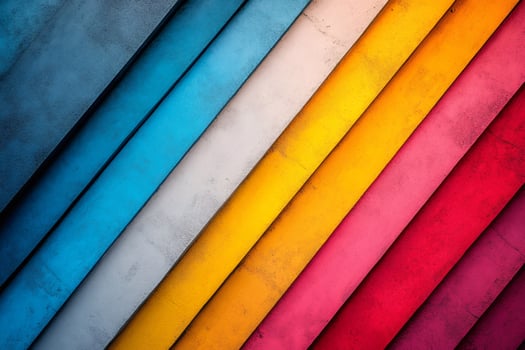 Colorful diagonal stripes creating vibrant abstract background photo