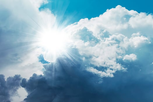 Sky and clouds for backgrounds, outdoors, nebula, nimbus, light photo