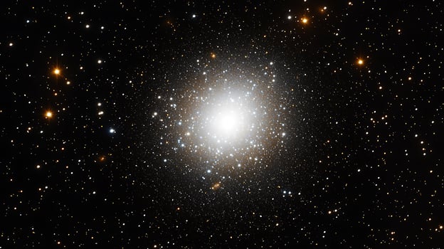 Brilliant Galactic Cluster A Stunning Display of Celestial Bodies in Deep Space. photo