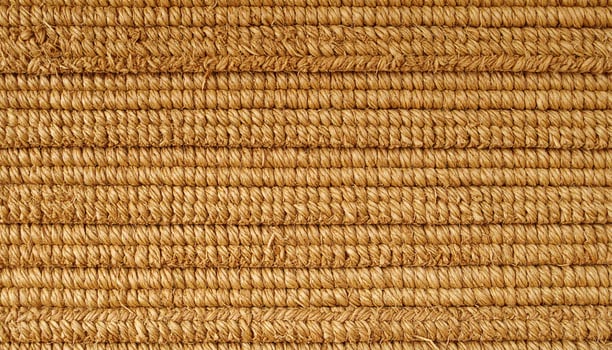 Natural Woven Fabric Texture With Brown Strands From Sustainable Materials Used for Home Decor photo