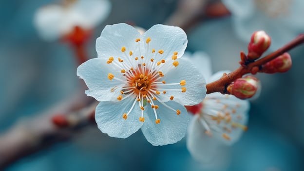 Natural flower in bloom with high resolution textures photo