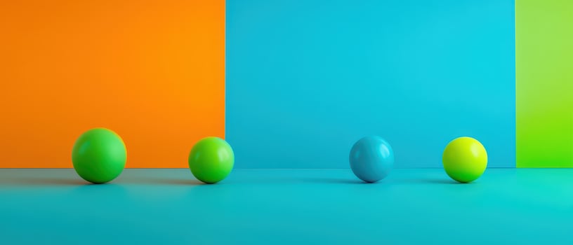 Colorful eggs on a colorful background photo
