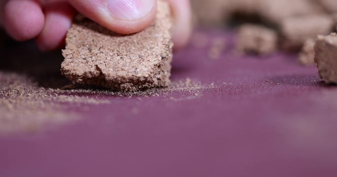 small pieces of cork bark for polishing photo