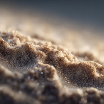 A single speck of sand on the bumpy exterior of fish scale photo