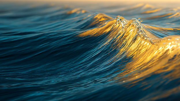 Abstract Wave Style Background in Lush Photorealistic Detail photo