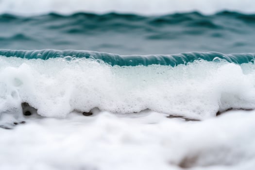 Ocean Waves Crashing on the Shore A Powerful Display of Nature's Energy photo
