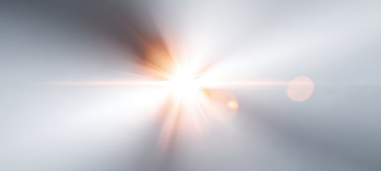 The luminous burst of light creating an ethereal atmosphere. photo