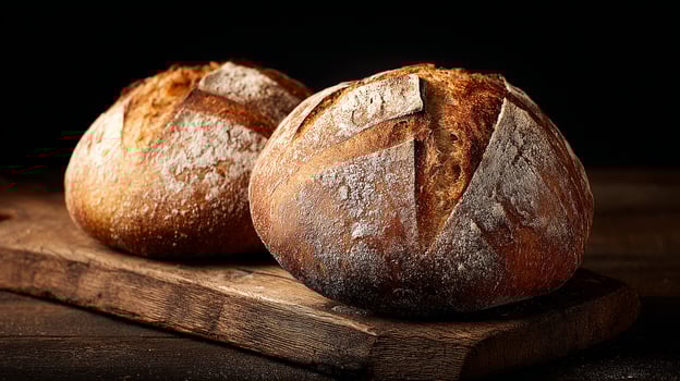 Real life textures of artisan bread photo in clear detail