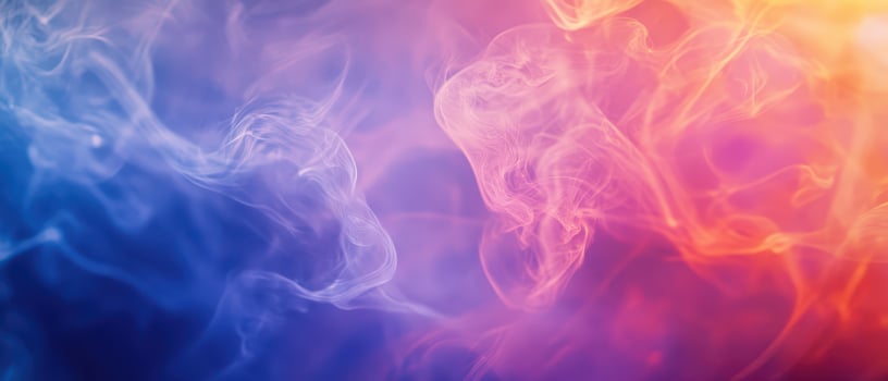 Colorful abstract smoke flowing in vibrant hues photo