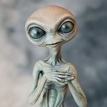 Discovery of a bizarre alien figure photo