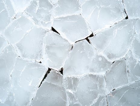 Cracked ice floes create a stunning natural texture photo