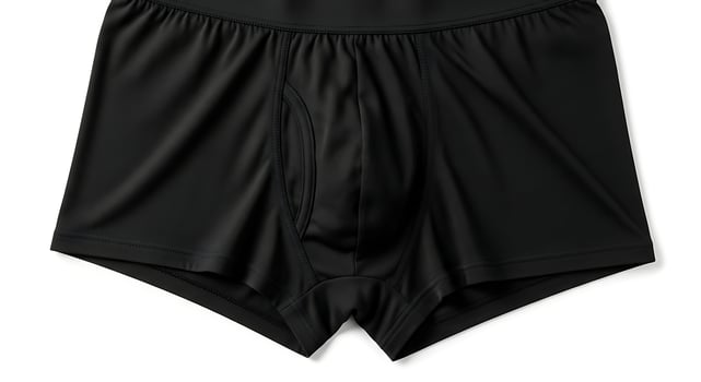 Black mens underwear closeup photo