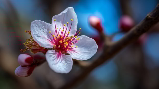 Flower with radiant color and vibrant springtime feeling photo