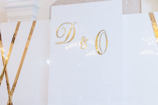 Discover Beautiful and Elegant Event Decor That Features Stunning Gold Accents and Details photo
