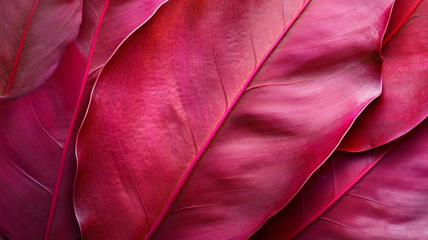 Macro Photography of Cordyline Leaves Showcasing Vibrant Burgundy and Subtle Pink Stripes photo