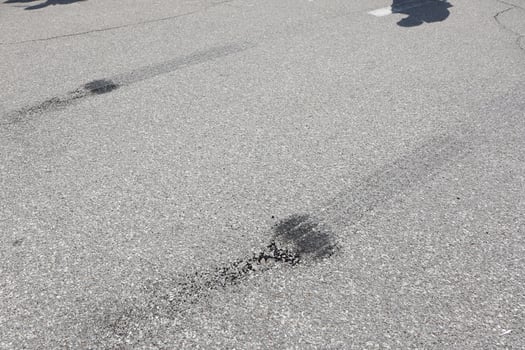Tire Marks Left on the Asphalt Surface During Various Driving Events and Conditions photo