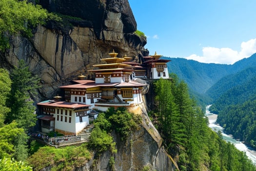 The tiger's nest monastery in bhutan photo