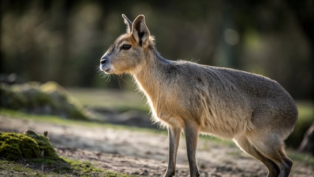 a small animal standing on the ground in the wild photo