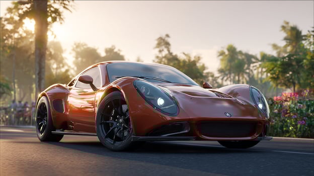 Outdoor modern car photo with artistic detail