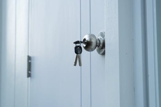 Unlocking potential keys in door home interior photography indoor setting close-up security awareness photo