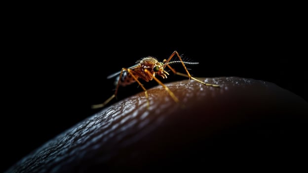 A Close Up Shot Of An Insect On Human Skin photo